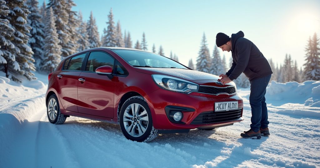 Как Kia Rio переносит зиму: аккумулятор, печка, подвеска