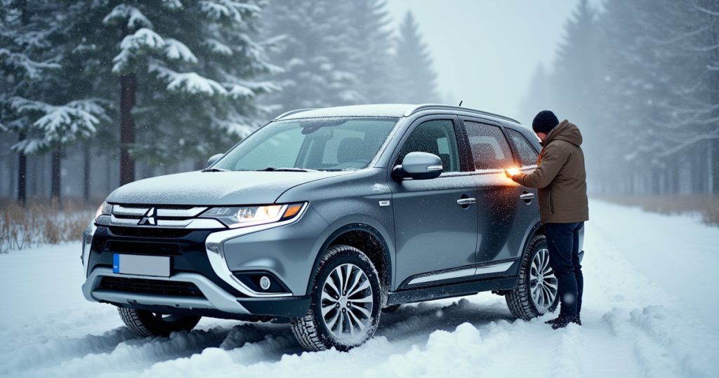 Mitsubishi Outlander зимой: запуск в мороз, прогрев и слабые места