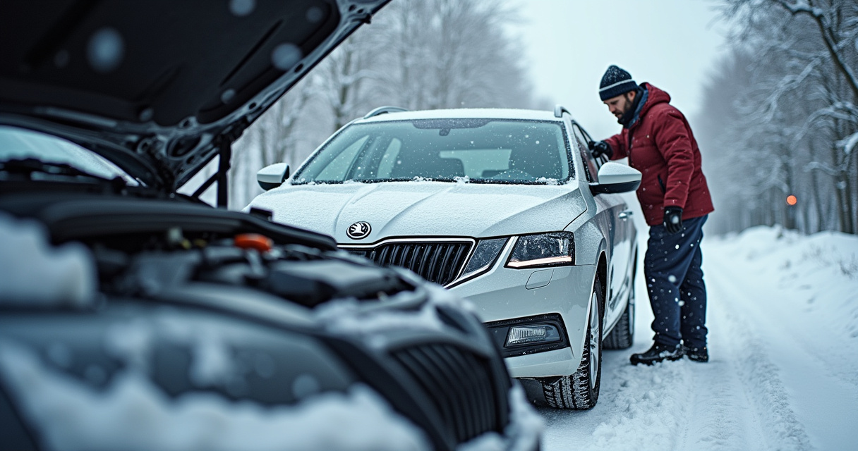 Skoda Octavia зимой: запуск в мороз, прогрев и слабые места