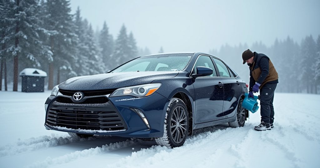 Как Toyota Camry переносит зиму: аккумулятор, печка, подвеска