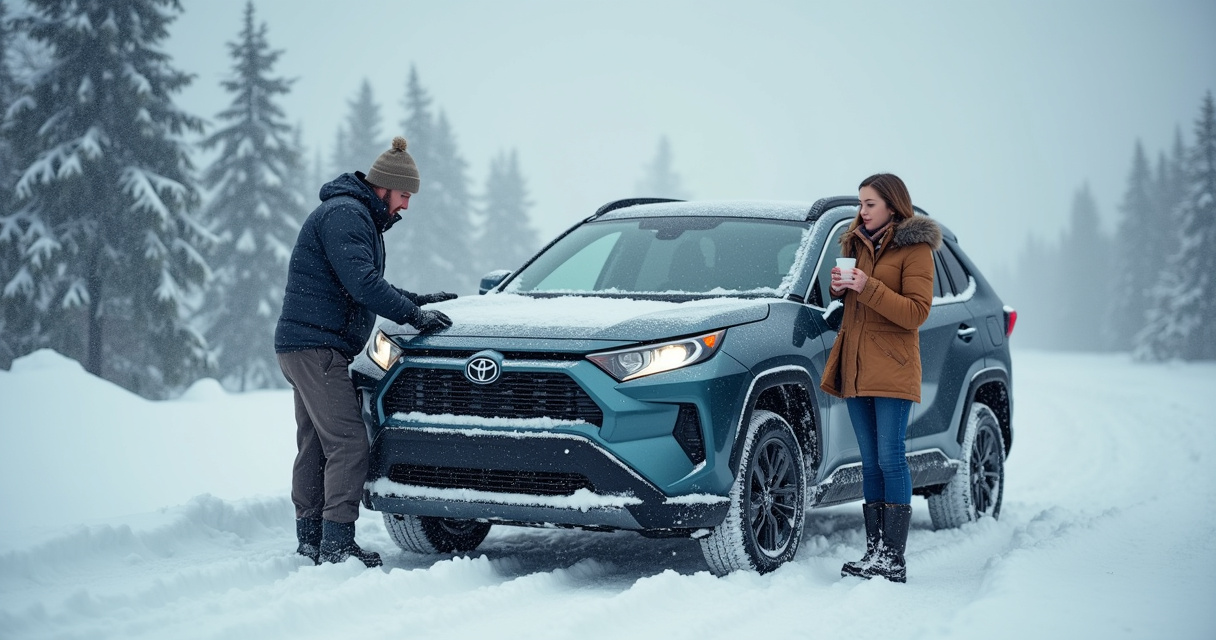Toyota RAV4 зимой: запуск в мороз, прогрев и слабые места