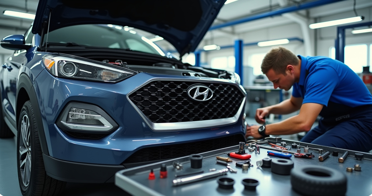 Обслуживание Hyundai Tucson: сроки, расходники и цены по пунктам