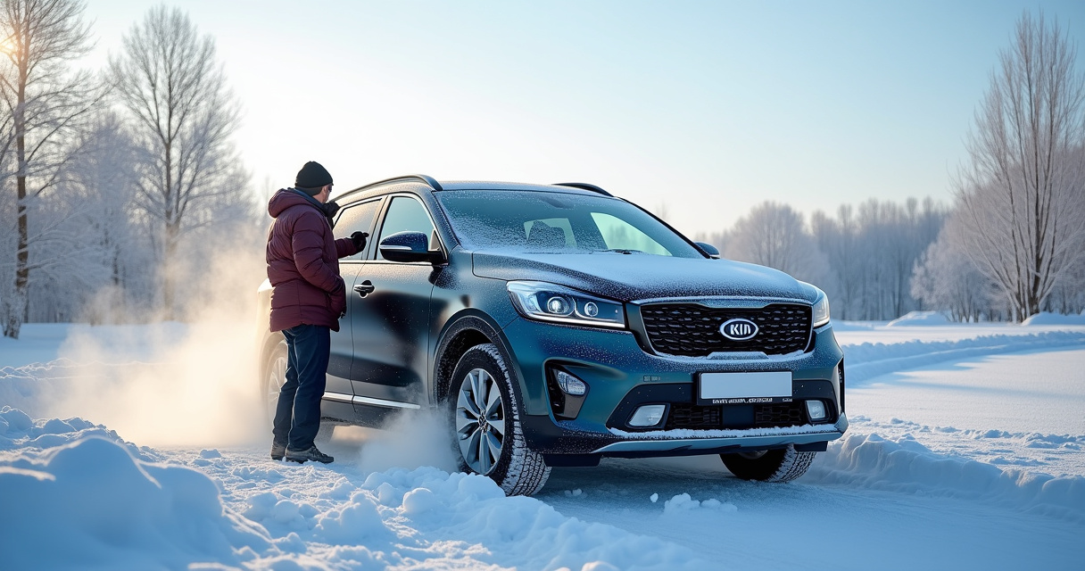 Kia Sorento зимой: запуск в мороз, прогрев и слабые места